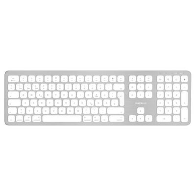 Macally BTWKEYMB-DE, Quick-Switch Bluetooth-Tastatur für Mac, PC, iOS & Android