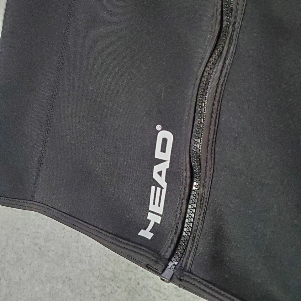 Chaqueta Head Mujer 2XL Chaleco Negro Cremallera Completa Logo Spellout Sin Mangas Cuello Redondo Foto 3 de 4