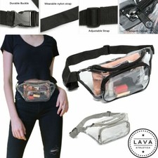 Clear Fanny Pack Men Women Waist Pouch Belt Bag Outdoor Sports Stadium Security