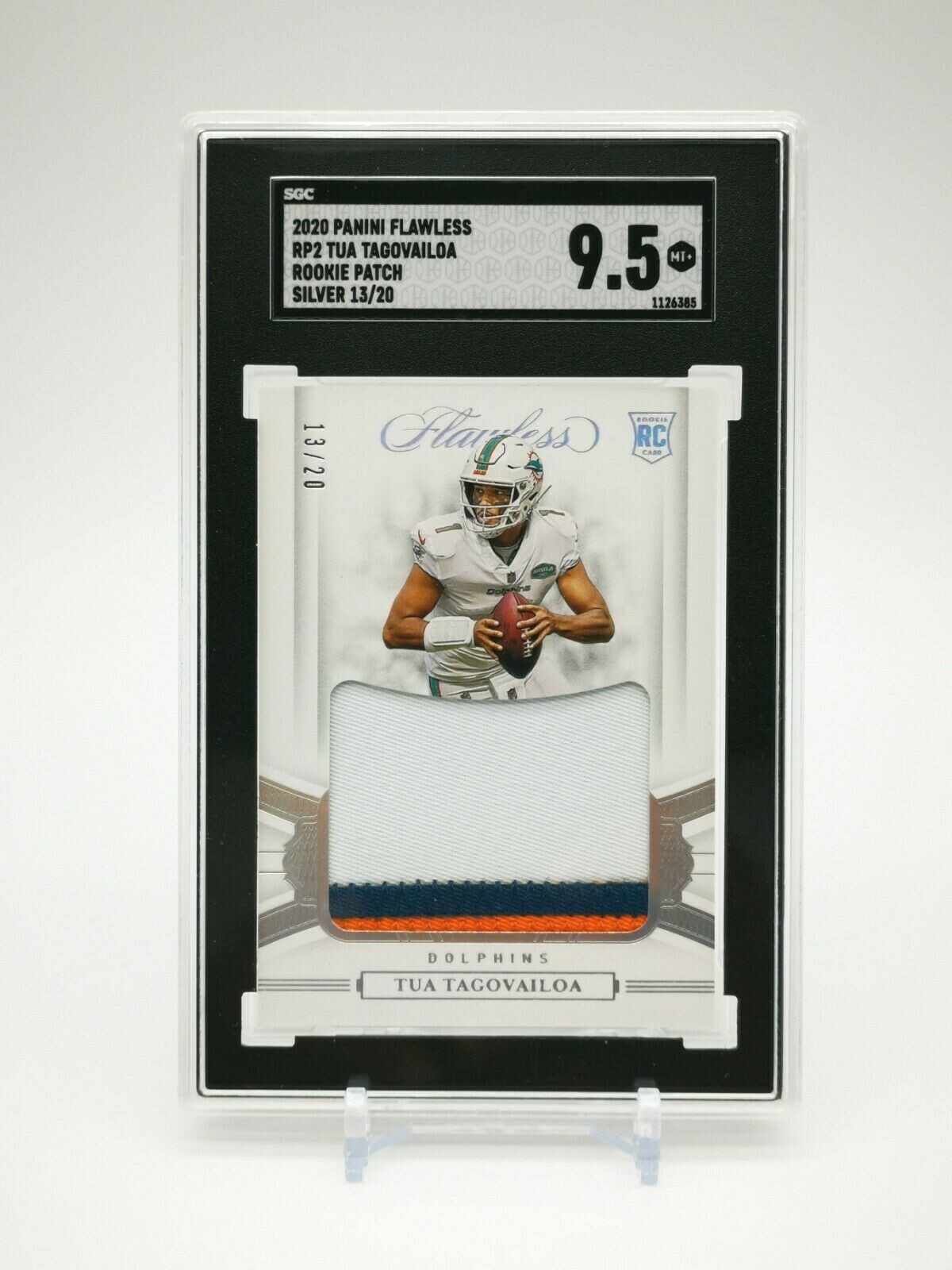 Tua Tagovailoa Panini Flawless Rookie Patches #RP2 Silver