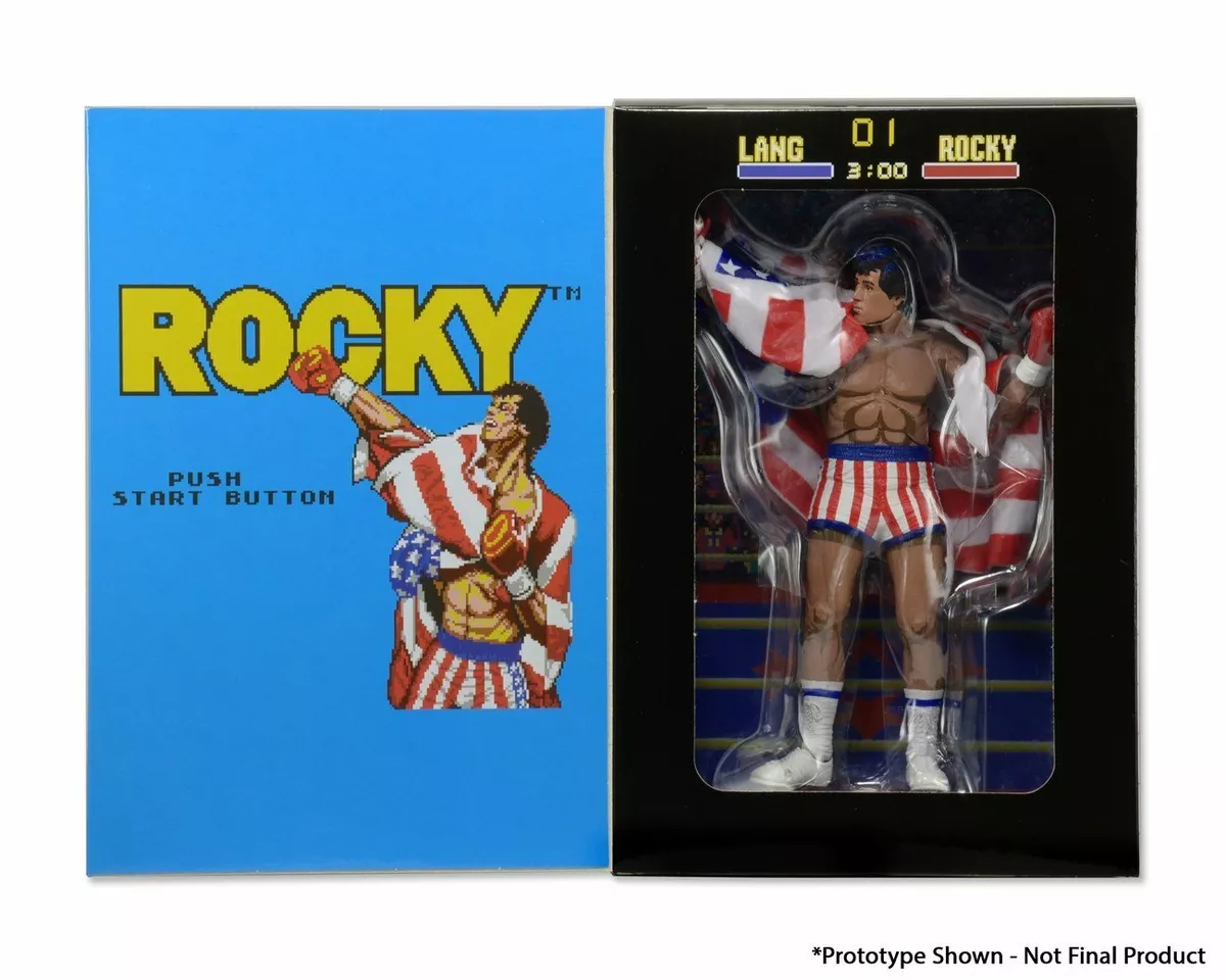 NECA Rocky   Classic Video Games Appearance   7 Action Figure shin