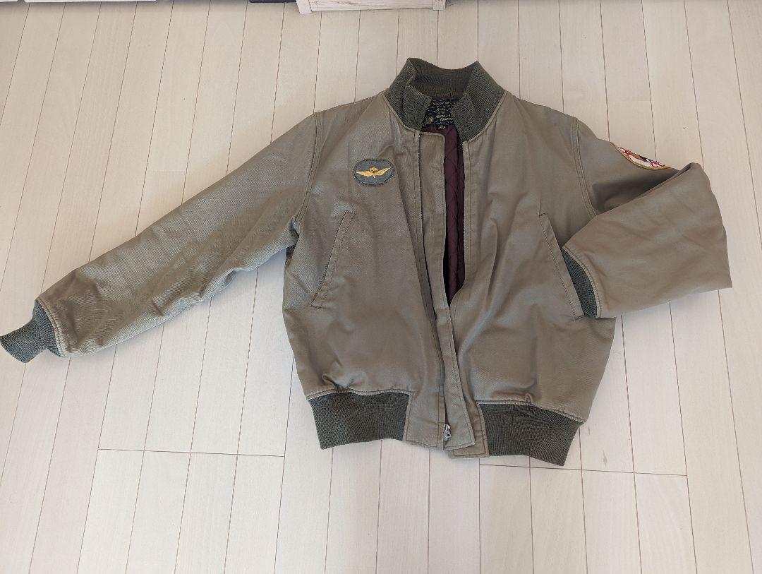 The Real McCoy's TAXI DRIVER Tankers Jacket Khaki Size M The Real McCoy's TAXI DRIVER Tankers Jacket Khaki Size M
