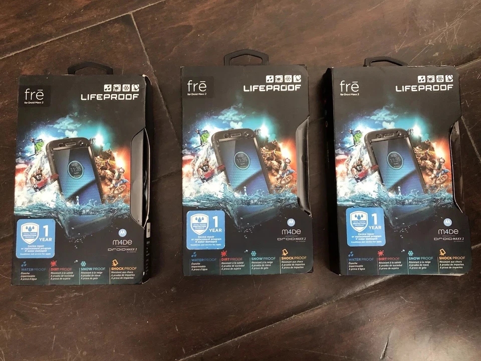 Lifeproof Fre 保护壳 适用于摩托罗拉 Droid Maxx 2 防水 黑色 批量 3 件 — 第 4/4 张图片
