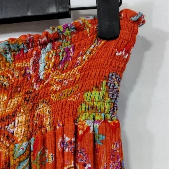 Pantalones Nicole Miller Floral Pierna Ancha Para Mujer XL Rojo Cottagecore Campesino Retro Y2K Foto 3 de 4