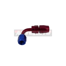 AN -4 Aluminum 90 degree Hose End Fitting Adaptor Fuel/Gas Tank Red Blue