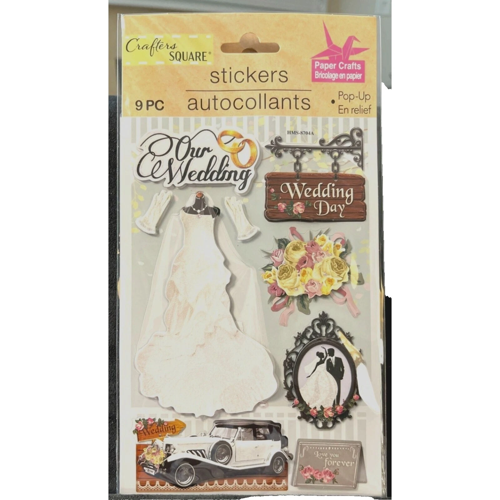 Wedding Multi-Color Dimensional Scrapbooking Stickers