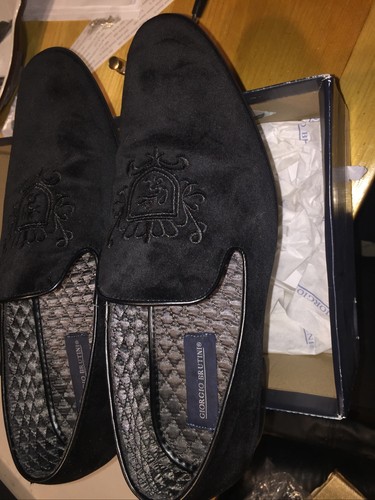 Giorgio Brutini Cress Black Velvet With 