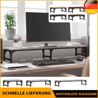 Monitorständer Monitorerhöhung Schreibtisch Aufsatz Holzwerkstoff vidaXL