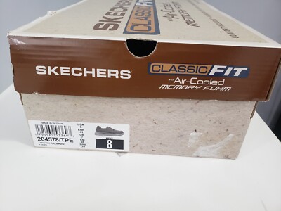 SKECHERS Mens Taupe Relenzo Sneaker Slip-On Shoe Size 8  display picture 1