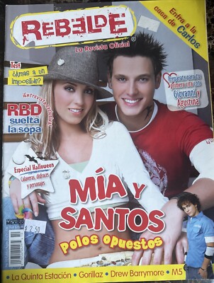  Rebelde la revista official Mia y Santos 11/11/05