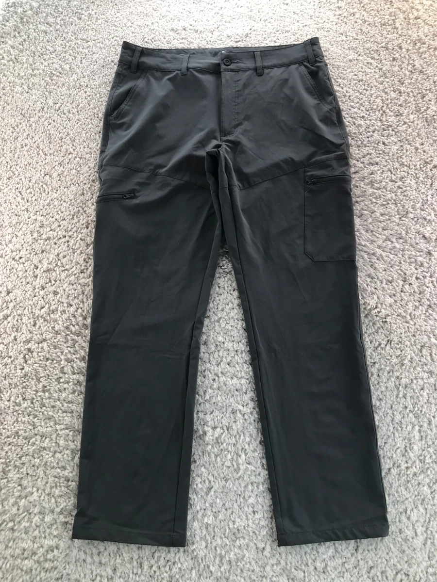 Magellan cargo pants mens sz 36 golf outdoor casual zip closure pants gray