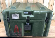 Pelican Hardigg Case 29"x27"x21" Green Waterproof Storage Footlocker