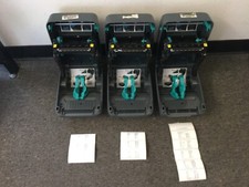 Lot of 3 Zebra GX420T USB Ethernet Thermal Label Printer GX42-102410-000