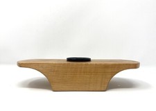 Vintage Wood Ikebana Flower Frog, Anvil Shape, MCM OOAK Elegant, Possibly Maple