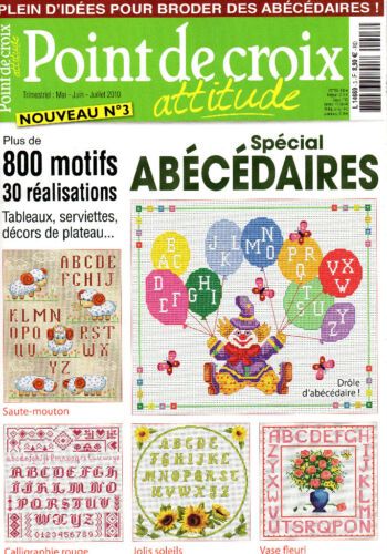 POINT de CROIX attitude N°3 - Spécial Abécédaires, 800 motifs, 30 réalisations - Photo 1/1