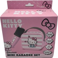 Hello Kitty Mini Karaoke Set Speaker  Microphone Cute Small USB C