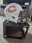Dan Hampton Chicago Bears white matte full size helmet Signed Schwartz COA