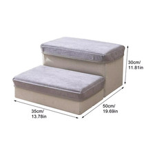 Foldable Durable Puppy Ramp Climbing Ladder Case 2/3 Steps Dog Climbing Ladder C