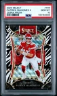 2023 PANINI SELECT ZEBRA PRIZM #446 PATRICK MAHOMES II PSA 10