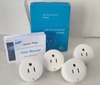 NEW INTERTEK (4-Pack) Wi-Fi Smart Socket Plugs Alexa Google Home Only 2.4GHz