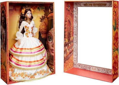 MATTEL Barbie Signature Día De Muertos 2025 Collectible in Ruffled Cream Gown INHAND