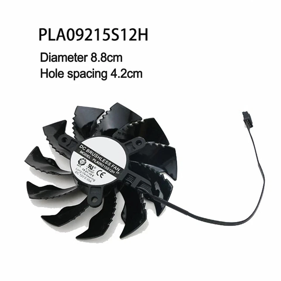 Ventilador de refrigeração para placa de vídeo Gigabyte RTX 2070 2060 MINI ITX OC 6G GTX1660 88mm - Imagem 3 de 4