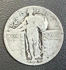 1927 Standing Liberty Quarter AC Average Circ / 90% Silver / Great For Hoarding!