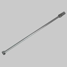 TUBO RAME CROMATO CON FLANGIA E RACCORDO Ø 10  MF 3/8x3/8 cm 50     DE BORRI ...