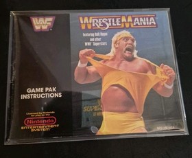 WWF WrestleMania NES gioco cartuccia e manuale. Funzionante. Ottime condizioni. 