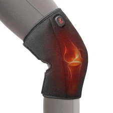 Heated Knee Brace, Cordless Knee Heating Pad for Arthritis, 3 Temperature Modes 