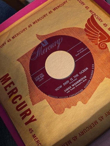 Boxed Set 3 Vinyl DINAH WASHINGTON self-titled MERCURY 7" 45 RPM Mercury Records - Picture 3 of 8