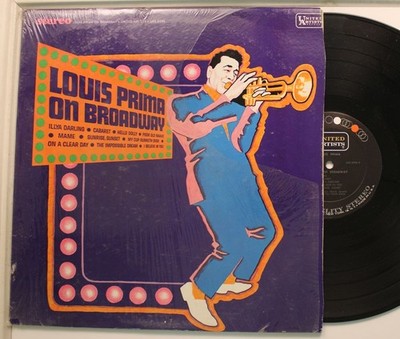 Louis Prima LP On Broadway On United Artists - Vg++ / Vg++ (In Shrink!)