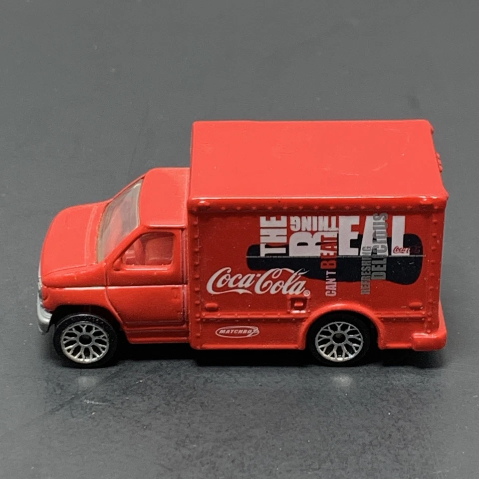VTG Matchbox Coca-Cola Ford Delivery Truck Diecast Red 1998 Collectible - Image 3 of 4