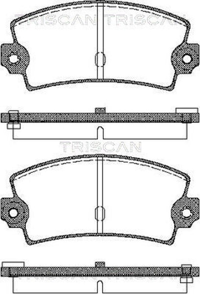 Triscan Bremsbelagsatz Scheibenbremse 8110 25016 FüR Renault Alpine Lotus 25 21-image