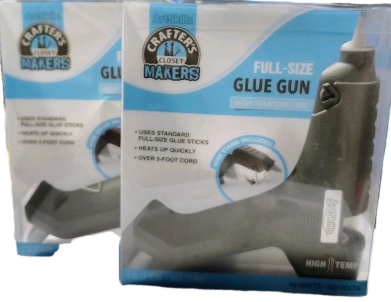  (2) ArtSkills Crafter's Closet Makers Full-Size Glue Gun High Temp NIB