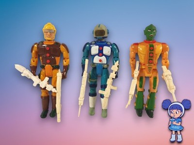  3x Task Force Figuren von Toy Island aus den 90er Jahren 