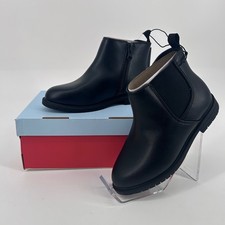 Cat  Jack Tanner Toddler Black Ankle Boots Side Zip Size 11 NEW