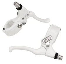 Dia-Compe Tech 77 LOCKING BMX freestyle brake levers lever set - WHITE