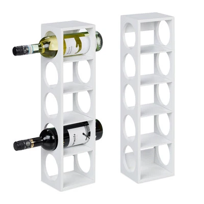 Weinregal Weinflaschenhalter Flaschenregal Weinständer 2er Set Bambus Weinablage - Bild 1 von 4