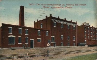 #ad Leavenworth Kansas KS The Victor Manufacturing Co. Home of Wonder Washer Ft. $12.79
