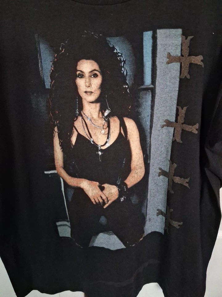 Vintage Cher Heart of Stone Tour 1990 Concert T Shirt Adult XL 46-48Made in USA - Image 2 of 4