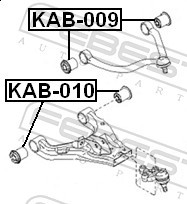 Febest Querlenkerlager Vorne Rechts Links FüR KIA Sorento I Borrego-image