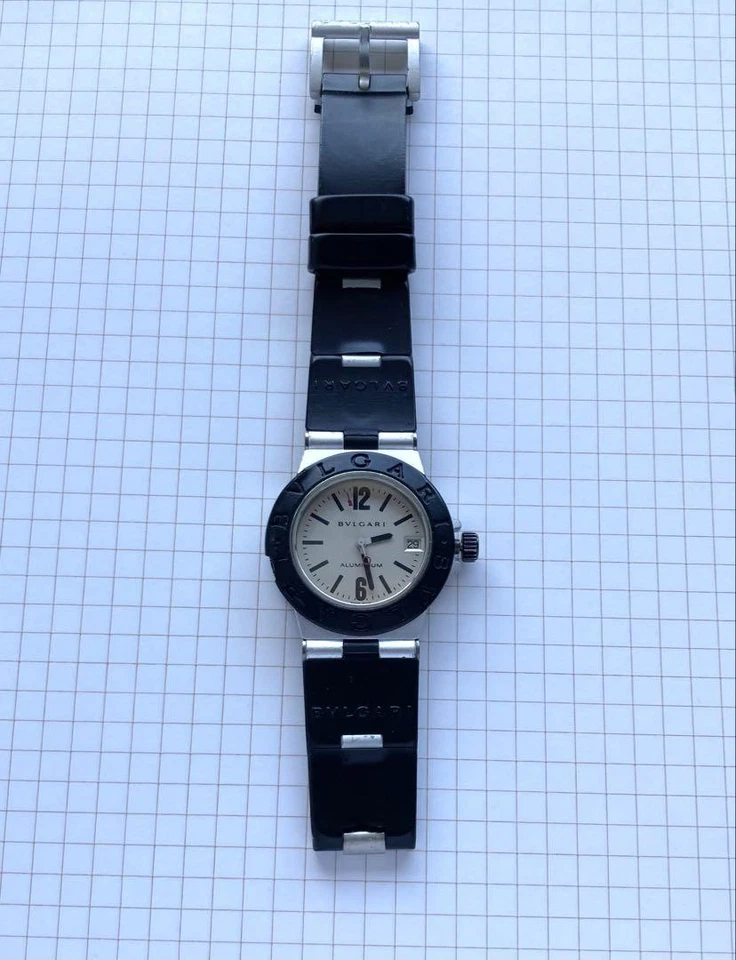 Bvlgari AL 32 TA  Date Quarts Men's Watch Working - Image 2 of 4