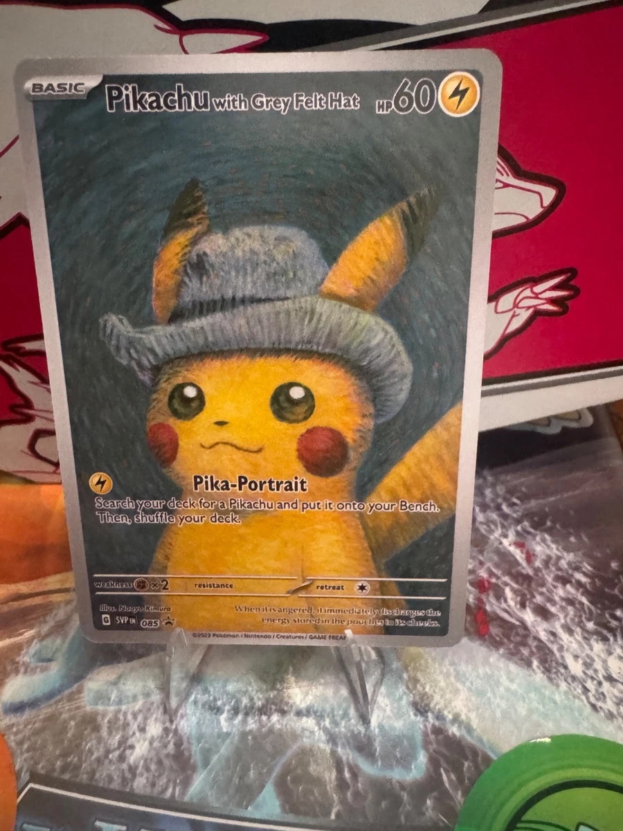 ポケモンカードゲーム Pikachu with Gray Fluffy Hat Pikachu with Grey Felt Hat (SV Promo 85 TCG) - WikiDex, la