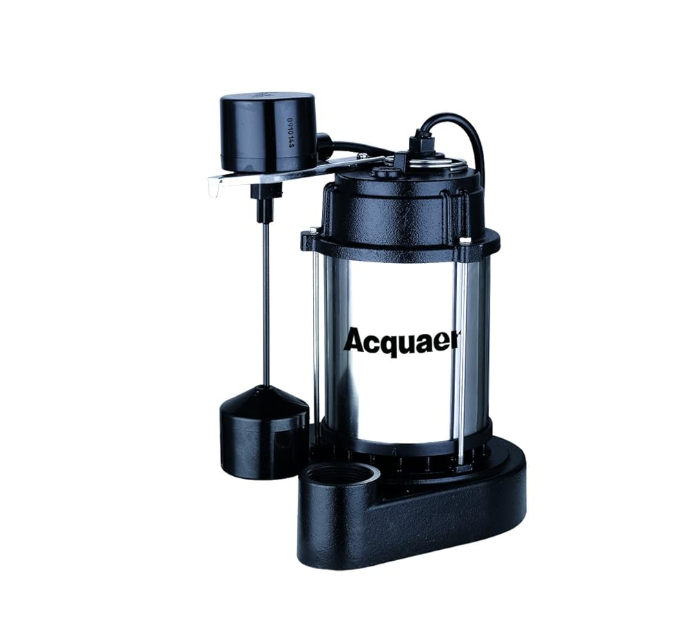 1/3 HP Submersible Sump Pump with Stainless Steel Motor Shell