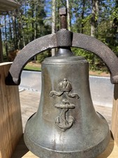 Antique Maritime Bell, WWII Era British Navy, 10-1/2" Diameter and 32+ LBS.
