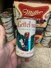 Gettelman Flat Top Beer Can Milwaukee Wi Fritzie Gettleman Brew Co Drinking Cup