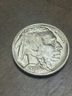1937 D 3 leg Buffalo Nickel Denver Mint Five Cent Circulated Variety