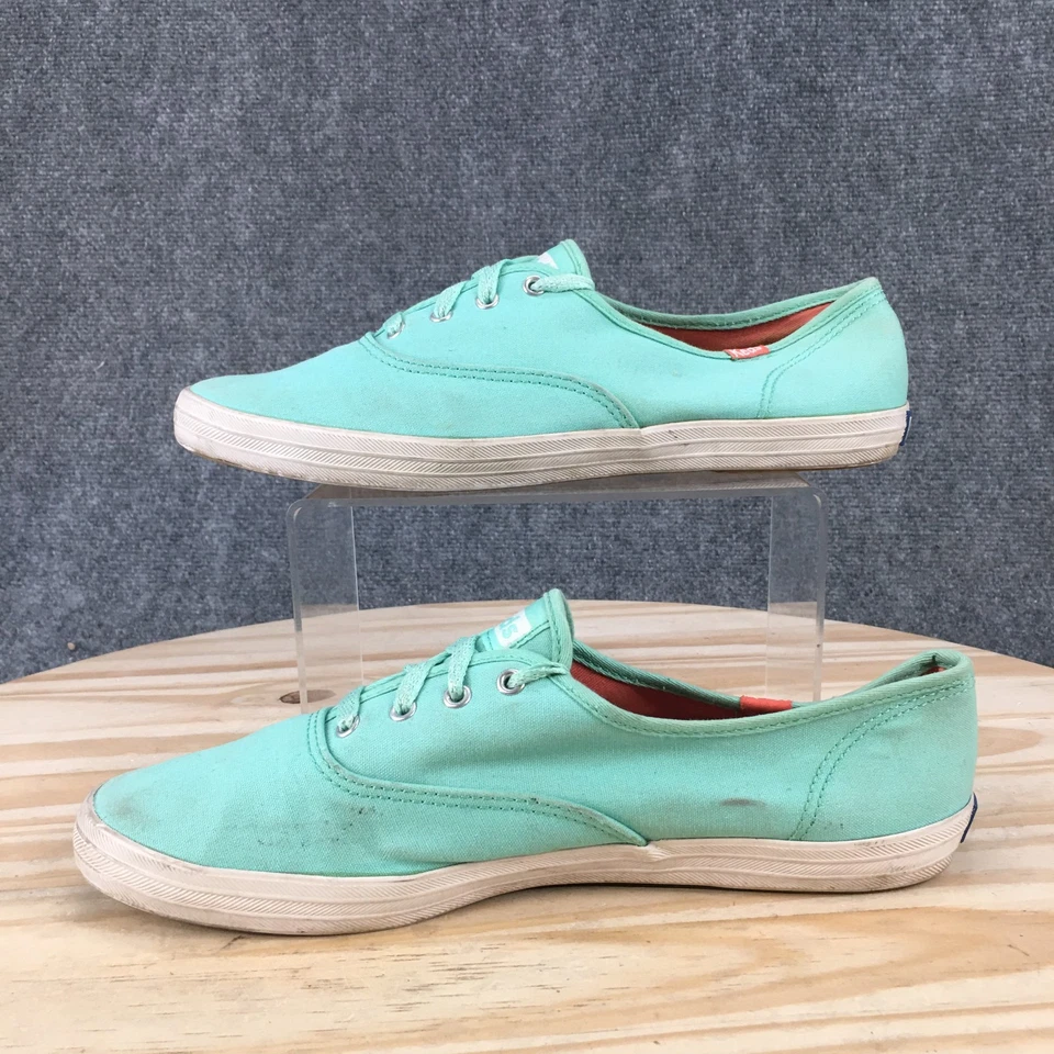 Keds Shoes Womens 10 Champion Sneakers Teal Lace Up Low Top Comfort Round Toe - Image 2 of 4