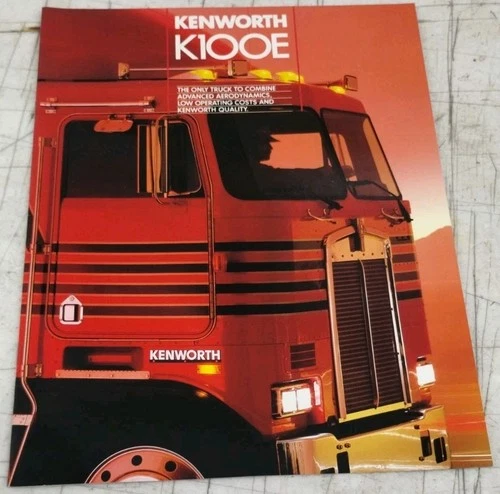 1984 Kenworth "K100E" - Original Truck Dealer Sales Brochure / Catalog